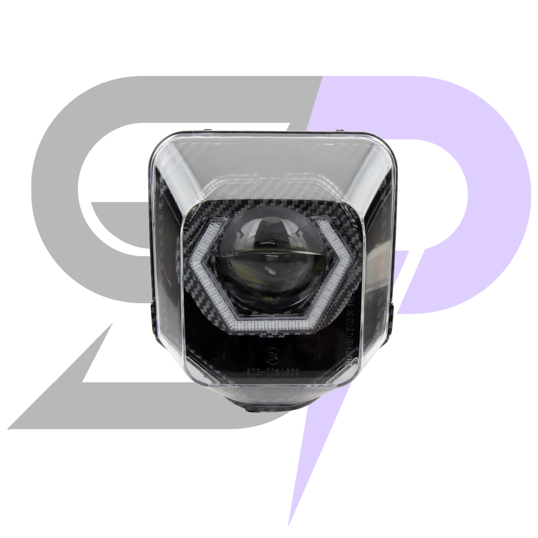 Faro EXAGONAL Eye RGB per HUSQVARNA 4.0 CARBON LOOK Sondera