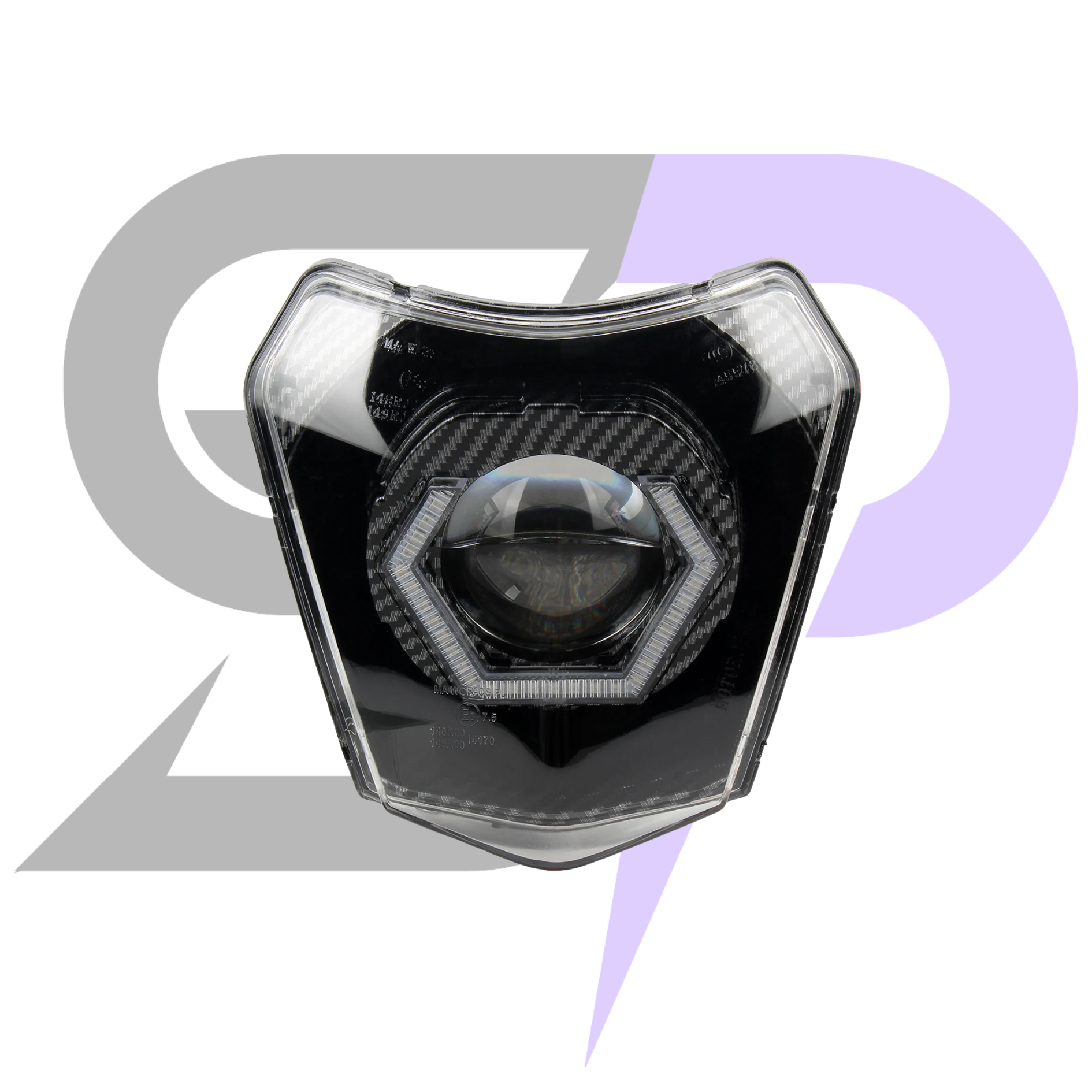 Faro EXAGONAL Eye RGB per KTM Carbon Look Sondera